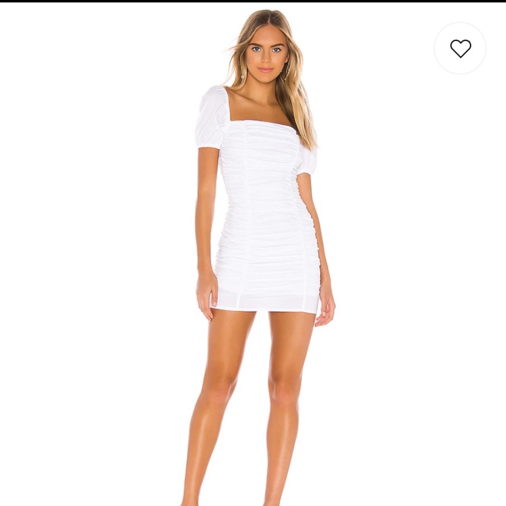 Superdown - Rumor Ruched Dress in White